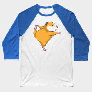 Guinea pig at Yoga Stretching exercise Baseball T-Shirt